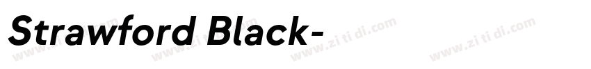 Strawford Black字体转换